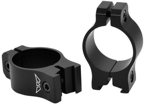 Warne V420M Rimfire Rings Vapor Matte Black Aluminum 1" Tube Low Vertical Split 3/8" Dovetail 0 MOA