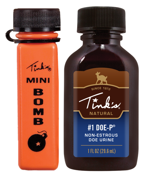 Tinks W6249 #1 Doe-P w/Mini Bomb Deer Attractant Doe Urine Scent 1oz Bottle