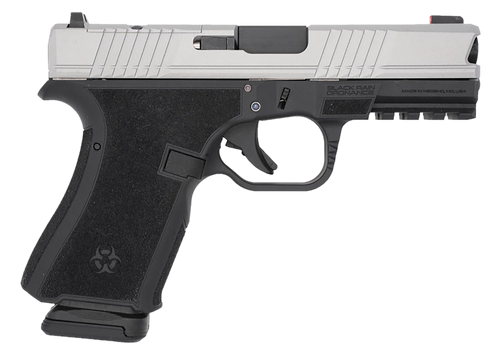 Black Rain Ordnance FL9MMBLKSM   Compact Frame 9mm 15+1 4" Stainless Steel Slide