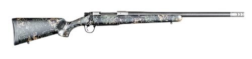 Christensen Arms 8010632200 Ridgeline FFT 7mm PRC 3+1 22" Carbon Fiber/Threaded Barrel, Burnt Bronze Cerakote Rec, Green with Black/Tan Accents Stock