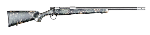 Christensen Arms 8010632200 Ridgeline FFT 7mm PRC 3+1 22" Carbon Fiber/Threaded Barrel, Burnt Bronze Cerakote Rec, Green with Black/Tan Accents Stock
