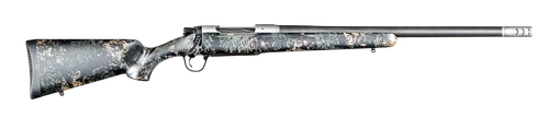 Christensen Arms 8010632200 Ridgeline FFT 7mm PRC 3+1 22" Carbon Fiber/Threaded Barrel, Burnt Bronze Cerakote Rec, Green with Black/Tan Accents Stock
