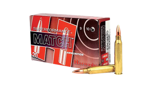 Hornady 81264 Superformance Match 5.56x45mmNATO 75gr Boat Tail Hollow Point 20 Per Box/10 Case