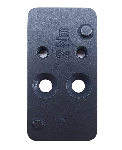HK 50254264 Optic Plate #4 Black Steel, Fits HK VP9 OR Leupold DeltaPoint Pattern Footprint Mount