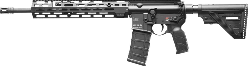HK 81000827 MR556 A4 5.56x45mm 30+1 16.50" Black Threaded Barrel, Black Picatinny Rail, M-LOK Handguard, 6 Position Black Synthetic Stock, Ambidextrous