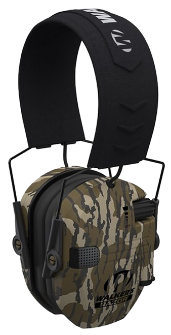 Walker's GWPRSEM-MOBL Razor Slim Electronic Muff Over the Head 23 dB Mossy Oak Bottomland