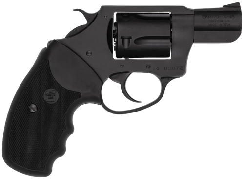 Charter Arms 13820 Undercover Lite  Small 38 Special, 5 Shot 2" Black Stainless Steel Barrel & Cylinder, Black Passivate Aluminum Frame w/Black Finger Grooved Rubber Grip, Exposed Hammer