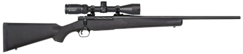 Mossberg 27932 Patriot  243 Win Caliber with 5+1 Capacity, 22" Fluted Barrel, Matte Blued Metal Finish & Black Synthetic Stock Right Hand (Full Size) Includes Vortex Crossfire II 3-9x40mm Scope