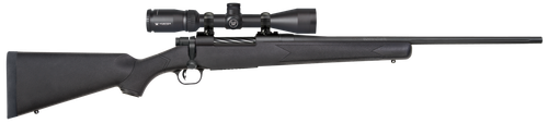 Mossberg 27932 Patriot  243 Win Caliber with 5+1 Capacity, 22" Fluted Barrel, Matte Blued Metal Finish & Black Synthetic Stock Right Hand (Full Size) Includes Vortex Crossfire II 3-9x40mm Scope