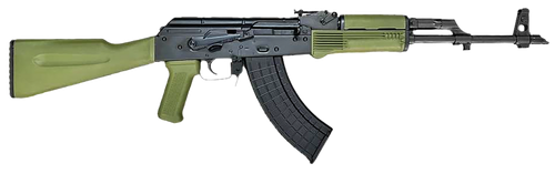 Riley Defense Inc RAK102G RAK  7.62x39mm 30+1 16.25" Black Nitride Threaded Barrel, Black Oxide Mil-Spec Receiver, Fixed Army Green Polymer, Stock OD Green Polymer Grip