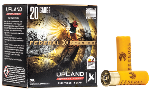 Federal PF2046 Premium Wing-Shok Pheasant Forever High Velocity 20Gauge 2.75" 1oz 6Shot 25 Per Box/10 Case