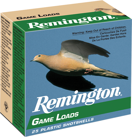 Remington Ammunition 20032 Game Load  12Gauge 2.75" 1oz 8Shot 25 Per Box/10 Case