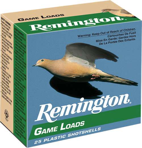 Remington Ammunition 20032 Game Load  12Gauge 2.75" 1oz 8Shot 25 Per Box/10 Case