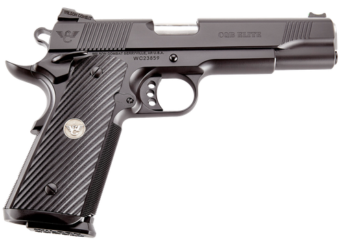 Wilson Combat CQBEFS45A CQB Elite 45 ACP 8+1 5" Stainless Match Grade Barrel, Black Serrated Carbon Steel Slide, Black Carbon Steel Frame w/Beavertail, Black G10 Starburst Grip