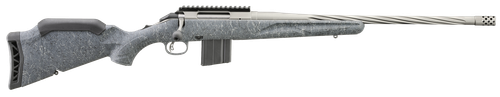 Ruger 46910 American II  Full Size 6mm ARC 10+1 20" Cobalt Cerakote Spiral Fluted Threaded Barrel & Alloy Steel Receiver w/Picatinny Rail, Gray Splatter Adj LOP Synthetic Stock