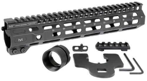 Midwest Industries MICRM105 Combat  Black Hardcoat Anodized 6061-T6 Aluminum 10.50" Picatinny/M-LOK