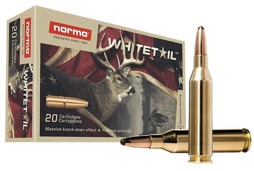 Norma Ammunition 20160462 Dedicated Hunting Whitetail 243Win 100gr Pointed Soft Point 20 Per Box/10 Case