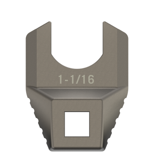 Real Avid AVMF1116BNW Master -Fit Barrell Nut Wrench 1 1/16" Titanium Titanium/Stainless Steel AR-Platform Free-Float Handle