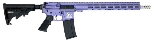 Great Lakes Firearms GL15223SSORC AR-15  223 Wylde 30+1 16" Black Nitride Threaded Barrel, Wild Orchid Cerakote Aluminum Receiver w/Picatinny Rail, M-LOK Handguard, Black Polymer Stock, Mil-Spec Grip