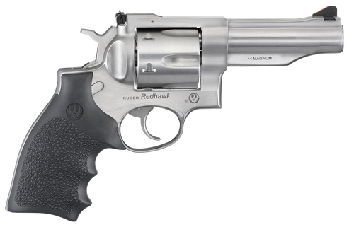 Ruger 5044 Redhawk  44 Special/44 Rem Mag 6rd, 4.20" Satin Stainless Steel Barrel, Dual Chambered Satin Stainless Cylinder, Satin Stainless Steel Frame, Hardwood Grip, Exposed Hammer
