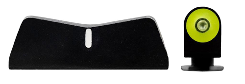 XS Sights GL0011P3Y DXT2 Big Dot Night Sights fits Glock  Green Tritium Yellow Outline Front Sight/Black Frame
