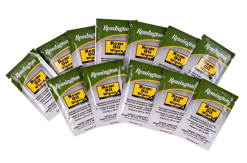 Remington Accessories 18411 Rem Oil  Cleans/Lubricates/Protects Single Pack Wipes 12 Per Pack