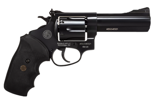 Rossi 2RM641 RM64  Medium Frame 357 Mag 6 Shot, 4" Black Steel Barrel, Cylinder & Frame, Black Textured Rubber Grip, Hammer Block Safety