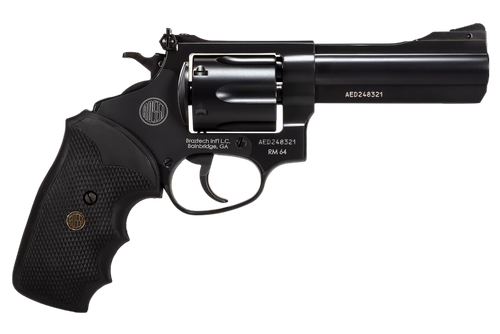Rossi 2RM641 RM64  Medium Frame 357 Mag 6 Shot, 4" Black Steel Barrel, Cylinder & Frame, Black Textured Rubber Grip, Hammer Block Safety