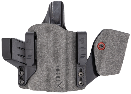 Safariland INCOG0835A0CX261MC Incog  IWB Gray Cordura w/Mag Caddy, Fits Glock 17 Fits Glock 19, Belt Clip Mount, Right Hand