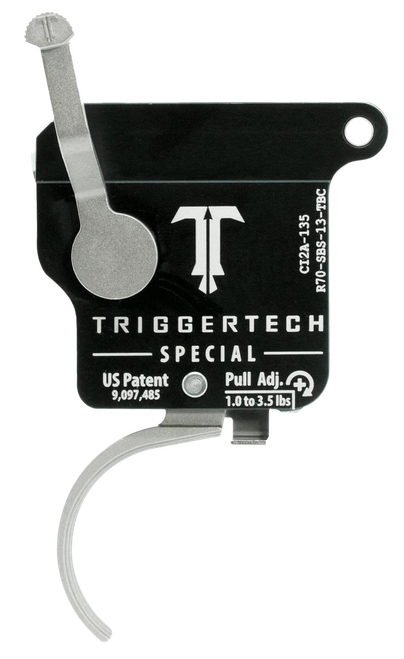 TriggerTech R70SBS13TBC Special  Single-Stage Traditional Curved Trigger with 1-3.50 lbs Draw Weight for Remington 700 Right