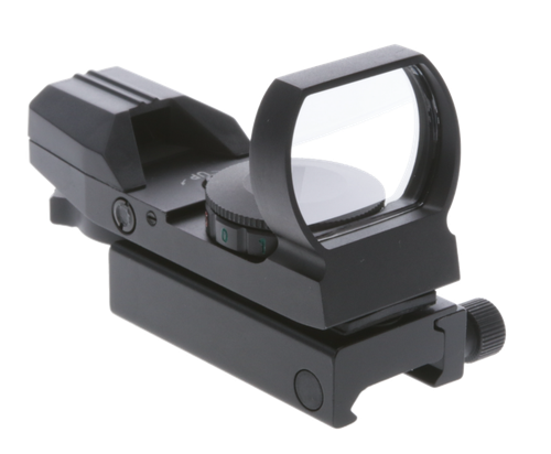 TruGlo TG-8360B Open Dot Sight  Black Anodized 1x 34mm 5 MOA Dual Illuminated (Green/Red) Multi Reticle