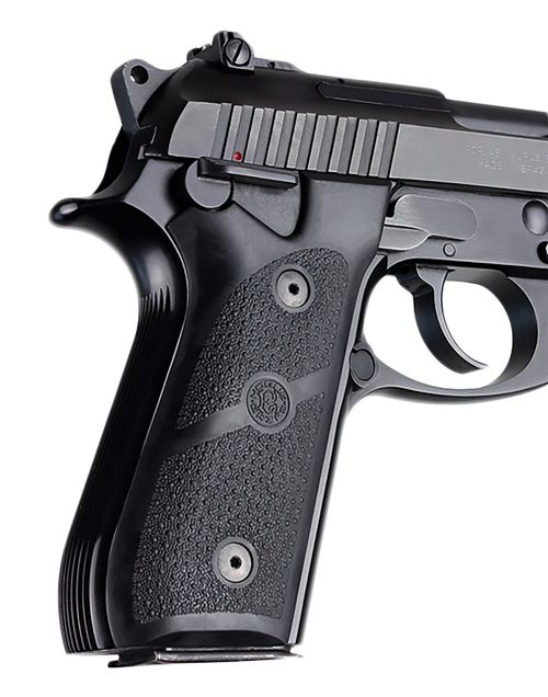 Hogue 99010 Grip Panels  Black Rubber for Taurus PT-92, PT-99