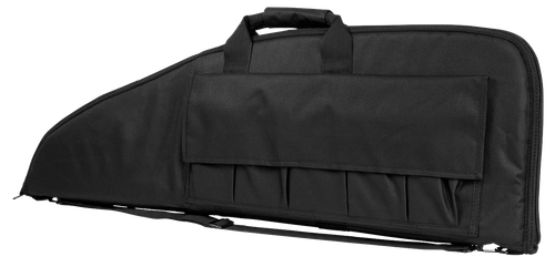NcStar CV290738 VISM Rifle Case w/ Double Zippers ID Holder Foam Padding & Black Finish