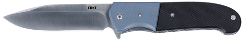 CRKT 6880 Ignitor  3.48" Folding Drop Point Plain Satin 8Cr13MoV SS Blade/ Blue/Black G10 Handle Includes Pocket Clip