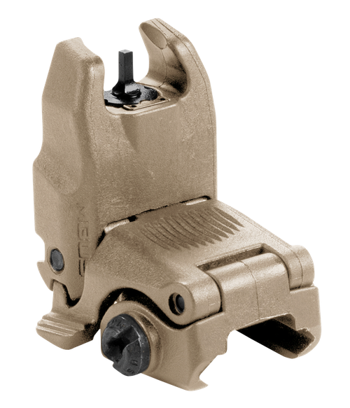 Magpul MAG247-FDE MBUS Sight Front  Black Folding for AR-15/M16