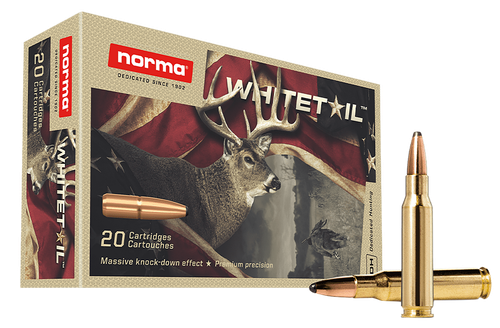 Norma Ammunition 20177672  Whitetail 30-30Win 150gr Soft Point 20 Per Box/10 Case