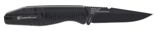 Smith & Wesson Knives 1215357 Special Ops  Full Size 3.40" Folding Drop Point Plain AUS-8A SS Blade Aluminum Handle