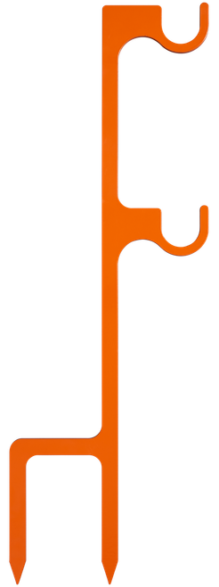 Champion Targets 44915C Impact Steel Double Hanger Stake Rimfire Orange