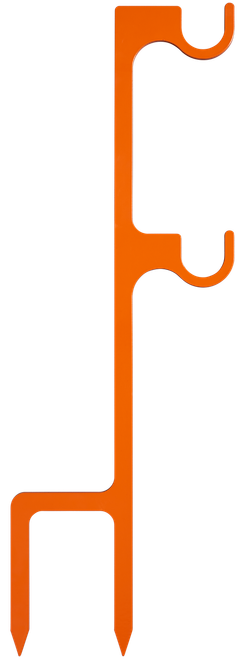 Champion Targets 44915C Impact Steel Double Hanger Stake Rimfire Orange