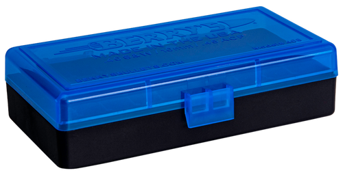 Berry's 38861 Ammo Box  40S&W/45ACP Blue/Black Polypropylene 50rd