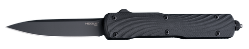 Hogue  Counterstrike  3.35" OTF Drop Point Plain Black PVD CPM 20V SS Blade, Aluminum/G10 Aluminum Handle