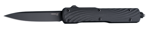 Hogue  Counterstrike  3.35" OTF Drop Point Plain Black PVD CPM 20V SS Blade, Aluminum/G10 Aluminum Handle