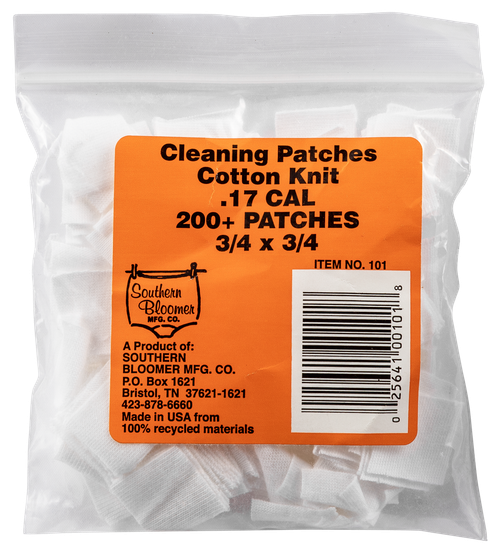 Southern Bloomer 101 Cleaning Patches  17 Cal Cotton 200 Per Pack