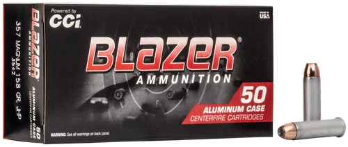 CCI 3542 Blazer Handgun 357Mag 158gr Jacket Hollow Point 50 Per Box/20 Case