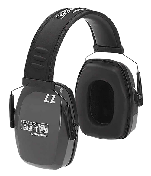 Howard Leight R01524 Leightning L1 Passive Muff 25 dB Over the Head Charcoal/Black Adult