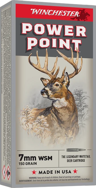 Winchester Ammo X7MMWSM Power-Point  7mmWSM 150gr 20 Per Box/10 Case