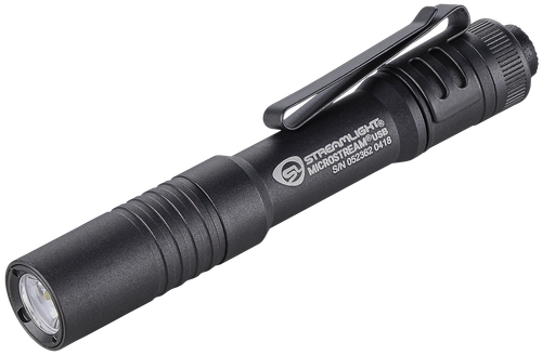 Streamlight 66601 MicroStream USB Pocket Light  Black Anodized 50/250 Lumens White C4 LED