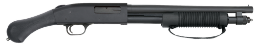 Mossberg 50657 590 Shockwave 20 Gauge Pump 3" 5+1 14.38" Matte Blued Heavy-Walled Barrel, Drilled & Tapped Matte Blued Stainless Steel Receiver, Black Raptor Birdshead Grip