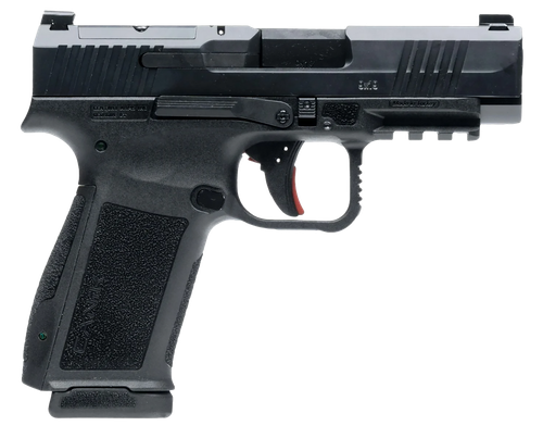 Canik HG7885N Mete MC9LS Sub-Compact Frame 9mm Luger 10+1 3.64" Black Steel Barrel, Black Nitride Serrated Steel Slide, Black Polymer Frame w/Picatinny Rail, Interchangeable Backstrap Grip