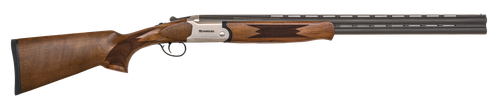 Mossberg 75477 Silver Reserve Bantam Youth 20 Gauge Break Open 3" 2rd 26" Matte Blued Over/Under Vent Rib Barrel, Satin Silver Stainless Steel Engraved Receiver, Fixed Black Walnut Stock, Right Hand